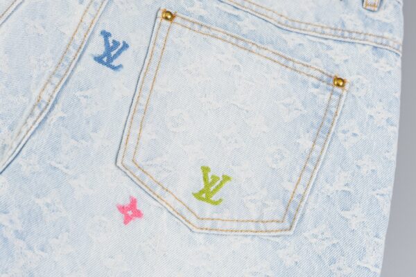 LOUIS VUITTON MONOGRAM DENIM PANTS