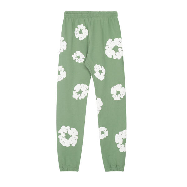 DENIM TEARS COTTON WREATH-PRINT TRACK PANTS