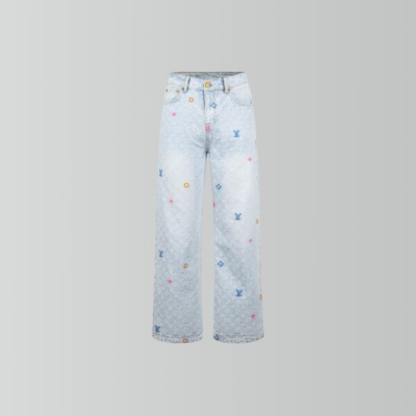 LOUIS VUITTON MONOGRAM DENIM PANTS