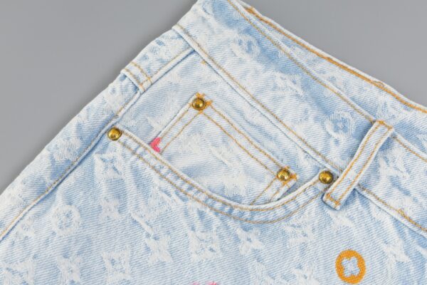 LOUIS VUITTON MONOGRAM DENIM PANTS