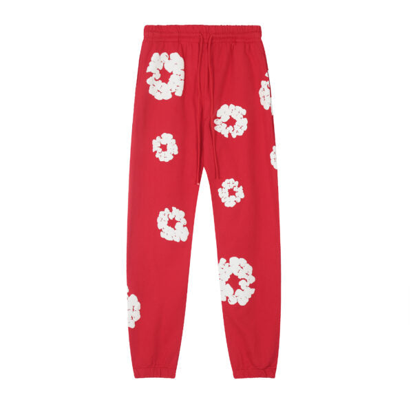 DENIM TEARS COTTON WREATH-PRINT TRACK PANTS