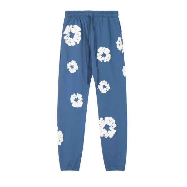 DENIM TEARS COTTON WREATH-PRINT TRACK PANTS