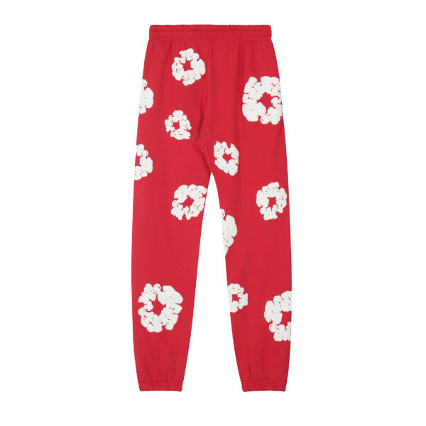 DENIM TEARS COTTON WREATH-PRINT TRACK PANTS