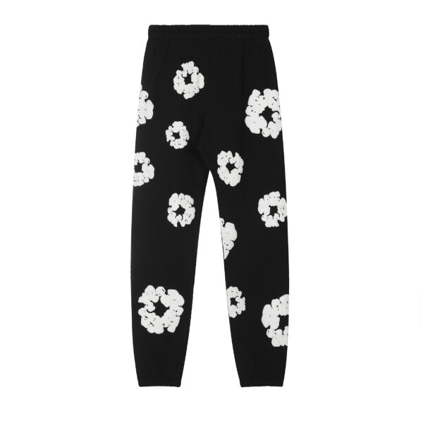 DENIM TEARS COTTON WREATH-PRINT TRACK PANTS