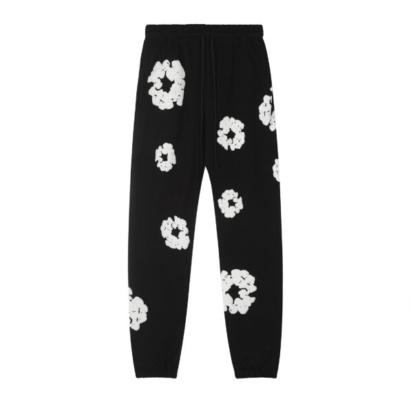 DENIM TEARS COTTON WREATH-PRINT TRACK PANTS